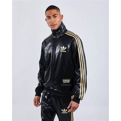 Sweatshirt Anzug Jacke adidas Chile 62 Schwarz Gold Silber 